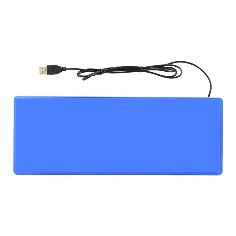 Sunffice Foldable Silicone Keyboard, USB Wired 85 Keys Waterproof Rollup Silent Typing Soft Touch Keyboard for PC Notebook Laptop(Blue) - Image 5